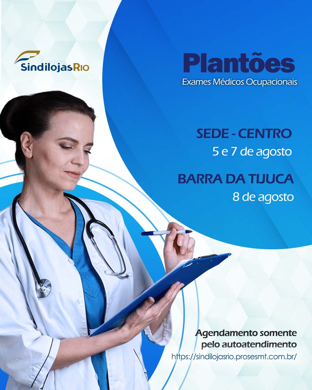 Você está visualizando atualmente Próximos plantões de exames médicos ocupacionais