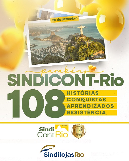 Você está visualizando atualmente Parabéns, SINDICONT-Rio, pelos 108 anos de história e conquistas!