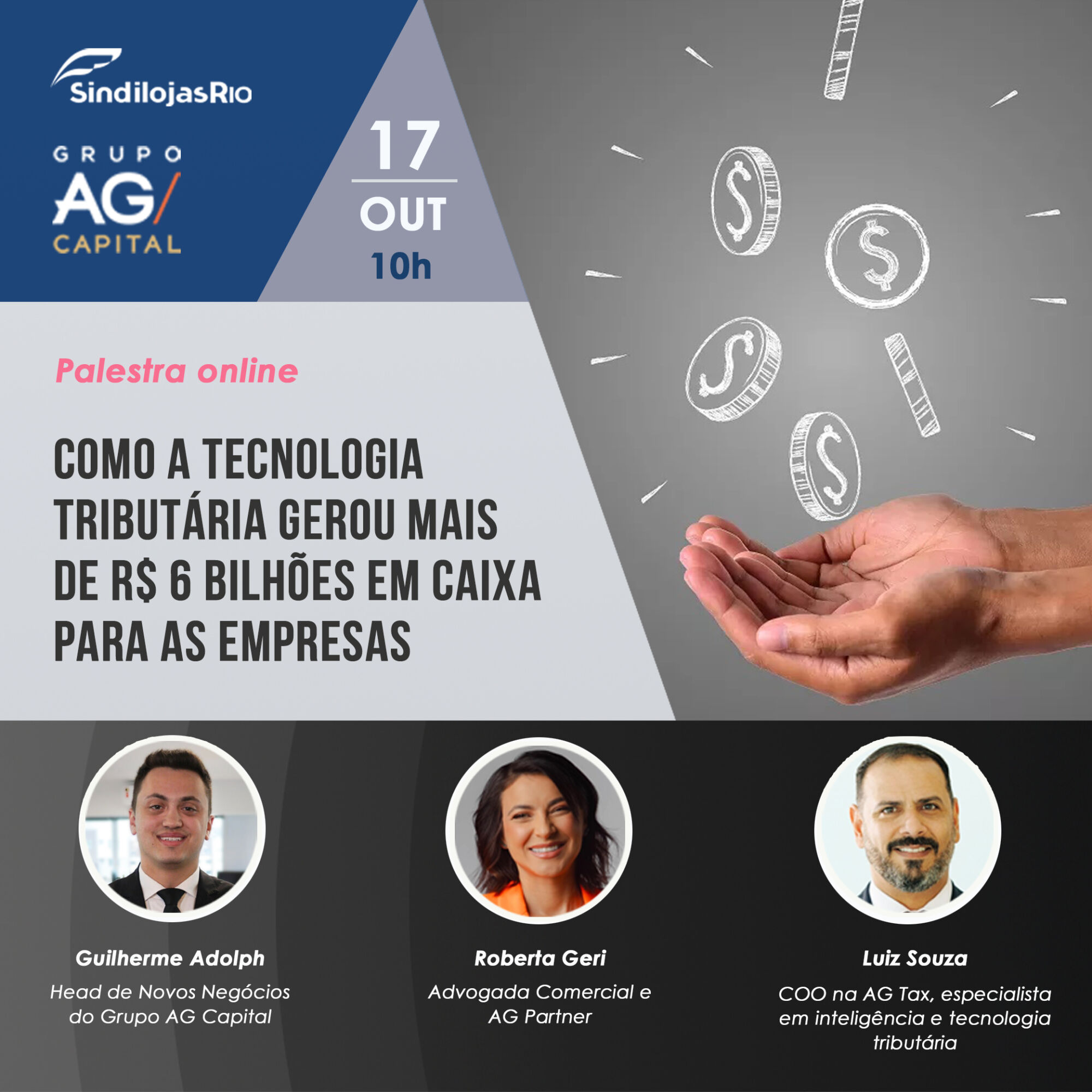 Você está visualizando atualmente Comunicado – Palestra: “Como a tecnologia tributária gerou mais de R$ 6 bilhões em caixa para as empresas”