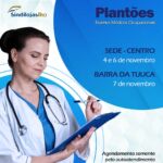 Próximos plantões de exames médicos ocupacionais