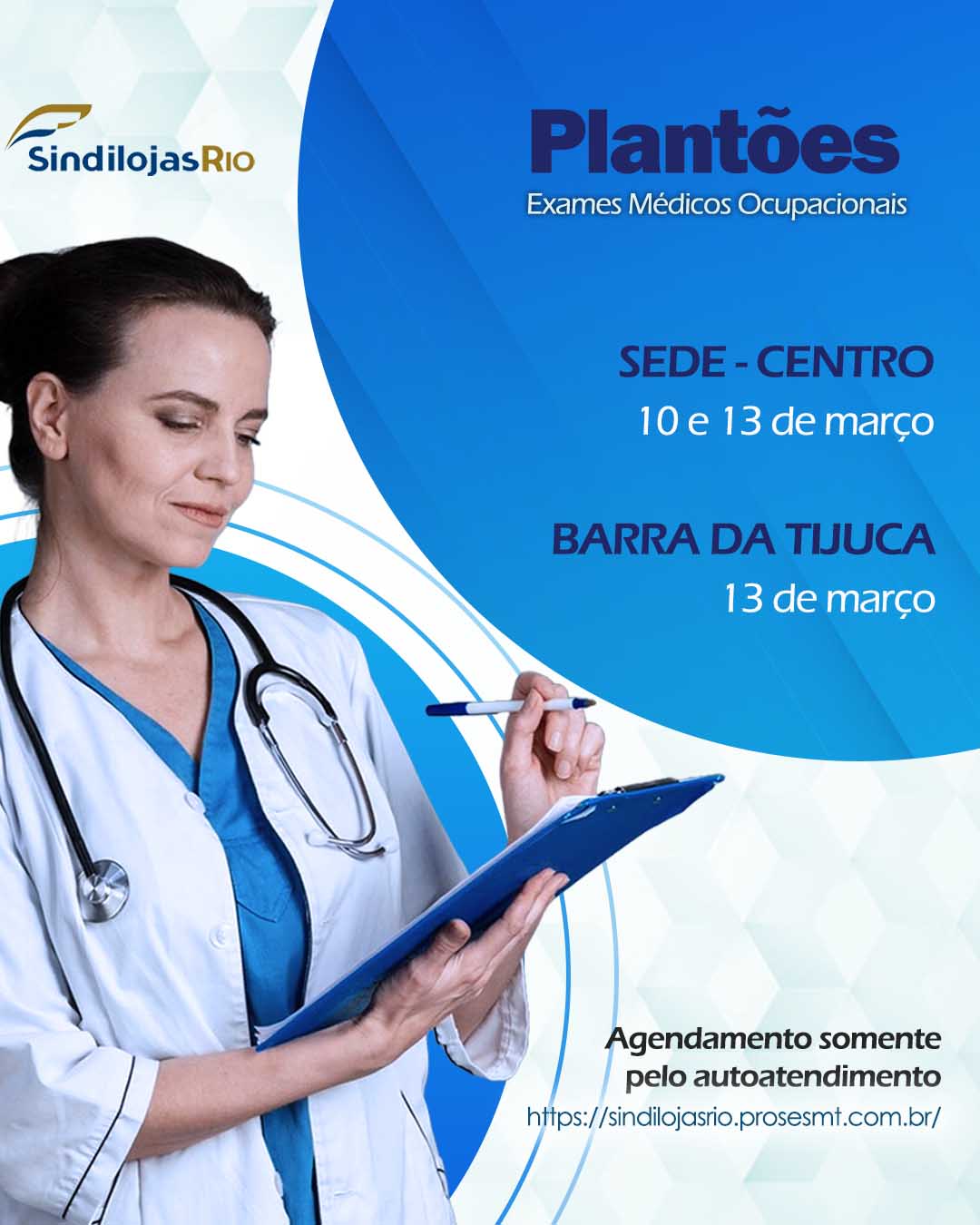 No momento, você está visualizando Próximos plantões de exames médicos ocupacionais