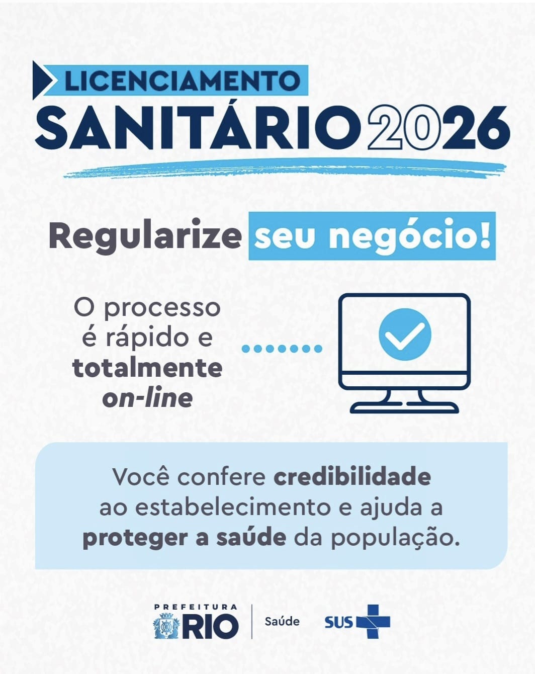 Leia mais sobre o artigo Licenciamento Sanitário 2026: prazo para pagamento da taxa termina em 30 de abril